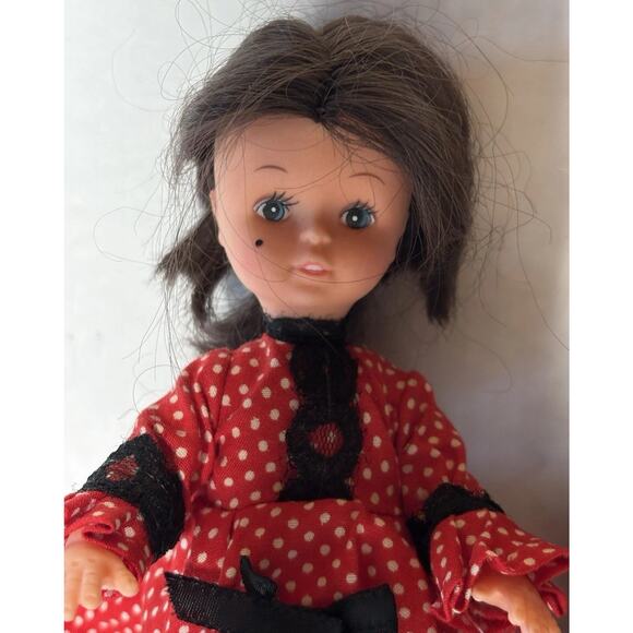 Vintage Made in Hong Kong 1970s Brown Blond Red Hair Girl Doll 8" Lot of 3 - Picture 3 of 16